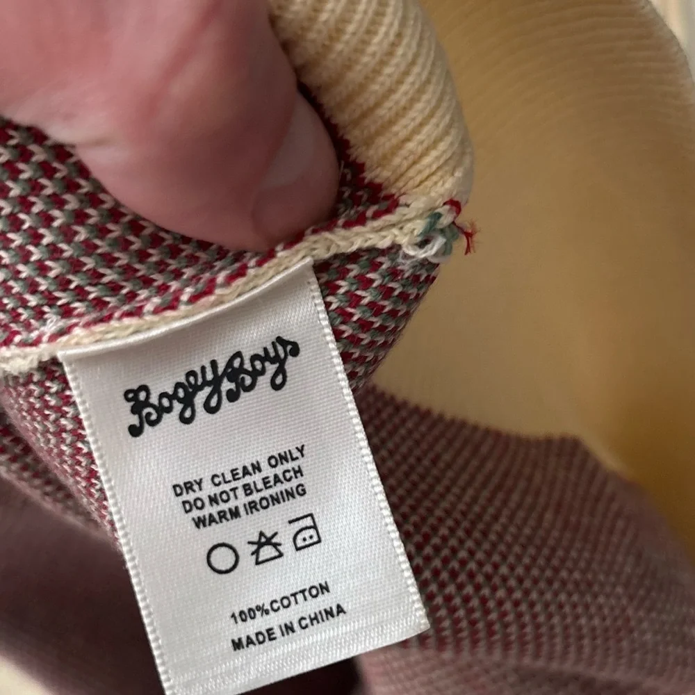 Bogey Boys by Macklemore Diamond Sweater Vest Banana Yellow Size Medium New